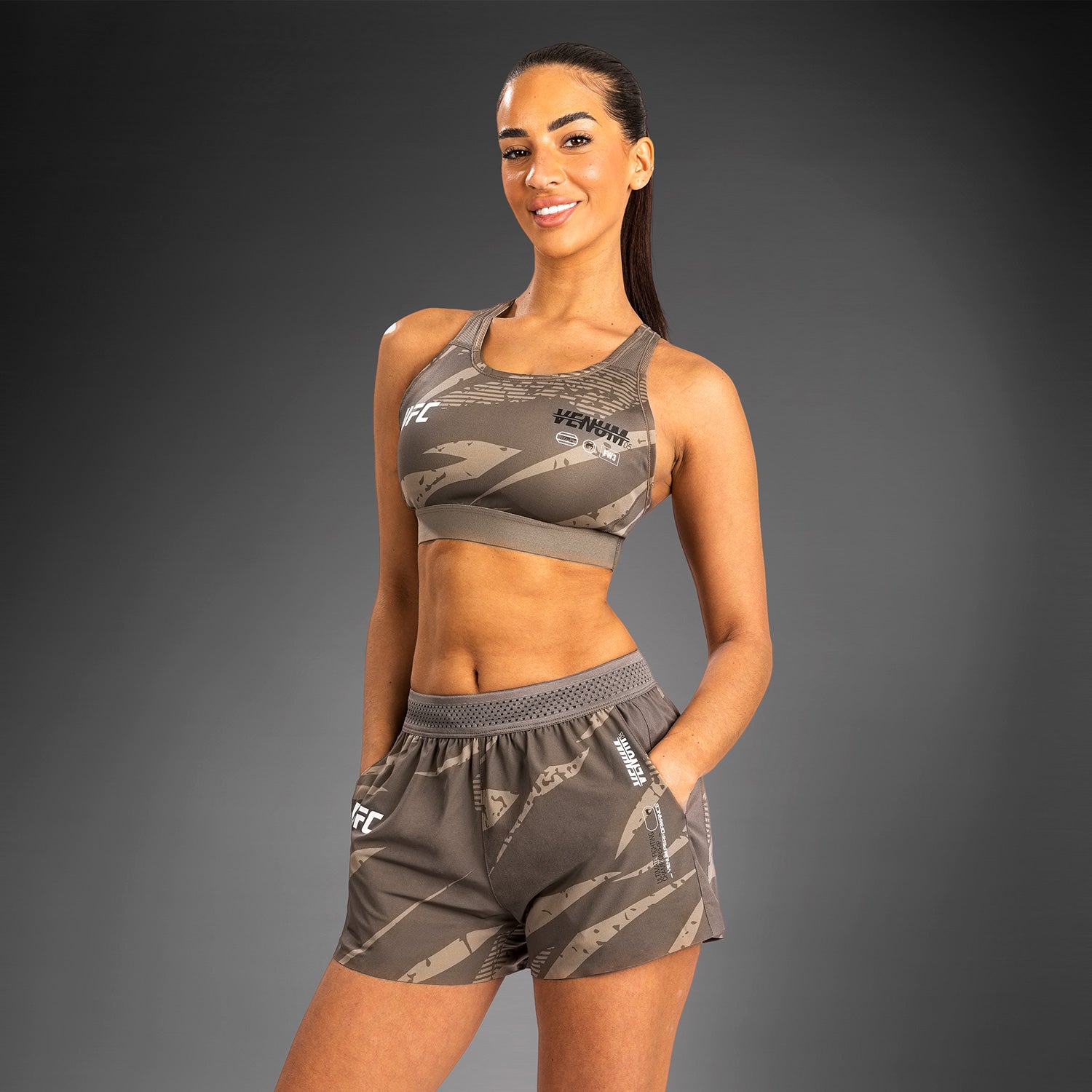 venum-ufc-adrenaline-by-venum-fight-week-damen-performance-shorts-desert-camo image 4