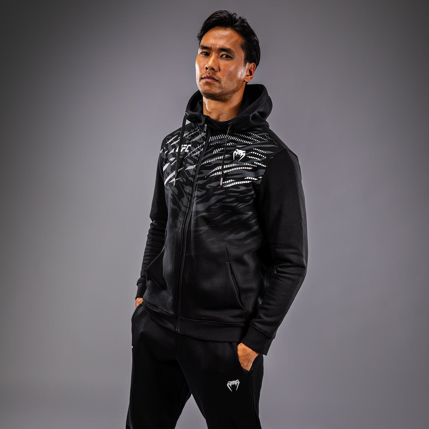 ufc-fusion-by-venum-replica-herren-zip-hoodie-schwarz image 4