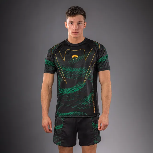venum-matupa-dry-tech-t-shirt-herren-schwarz-gr-n-gold image 1