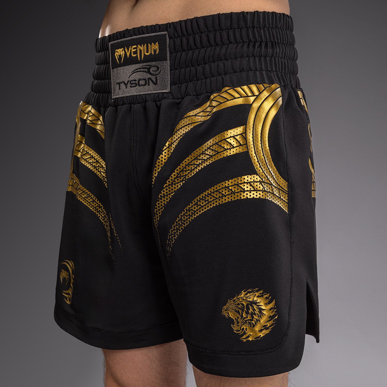 venum-x-mike-tyson-tiger-boxshorts-schwarz-gold image 5