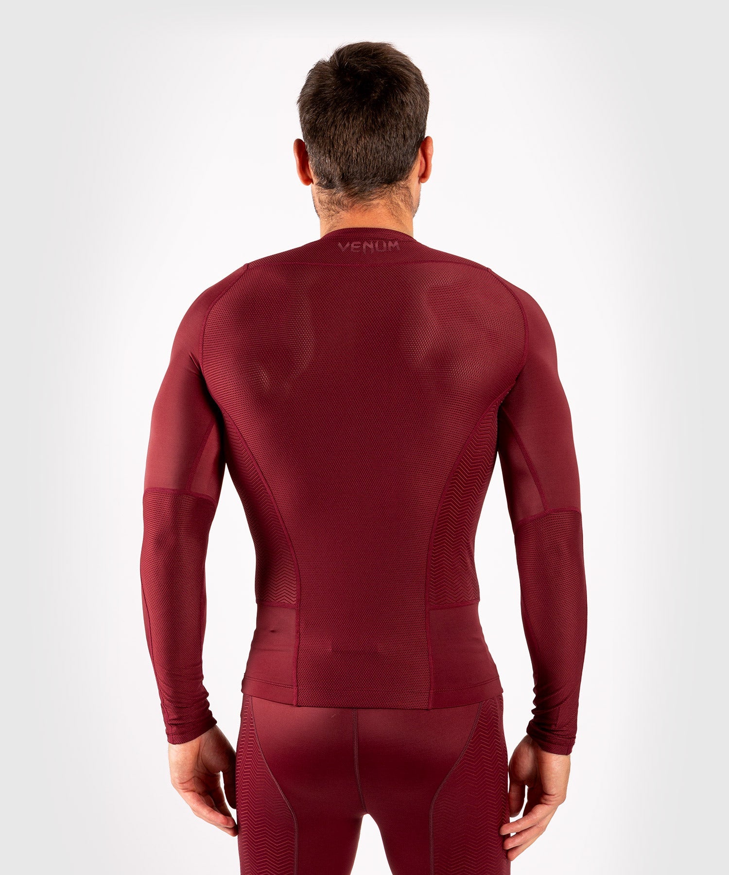 venum-g-fit-rashguard-langarm-burgundrot image 4