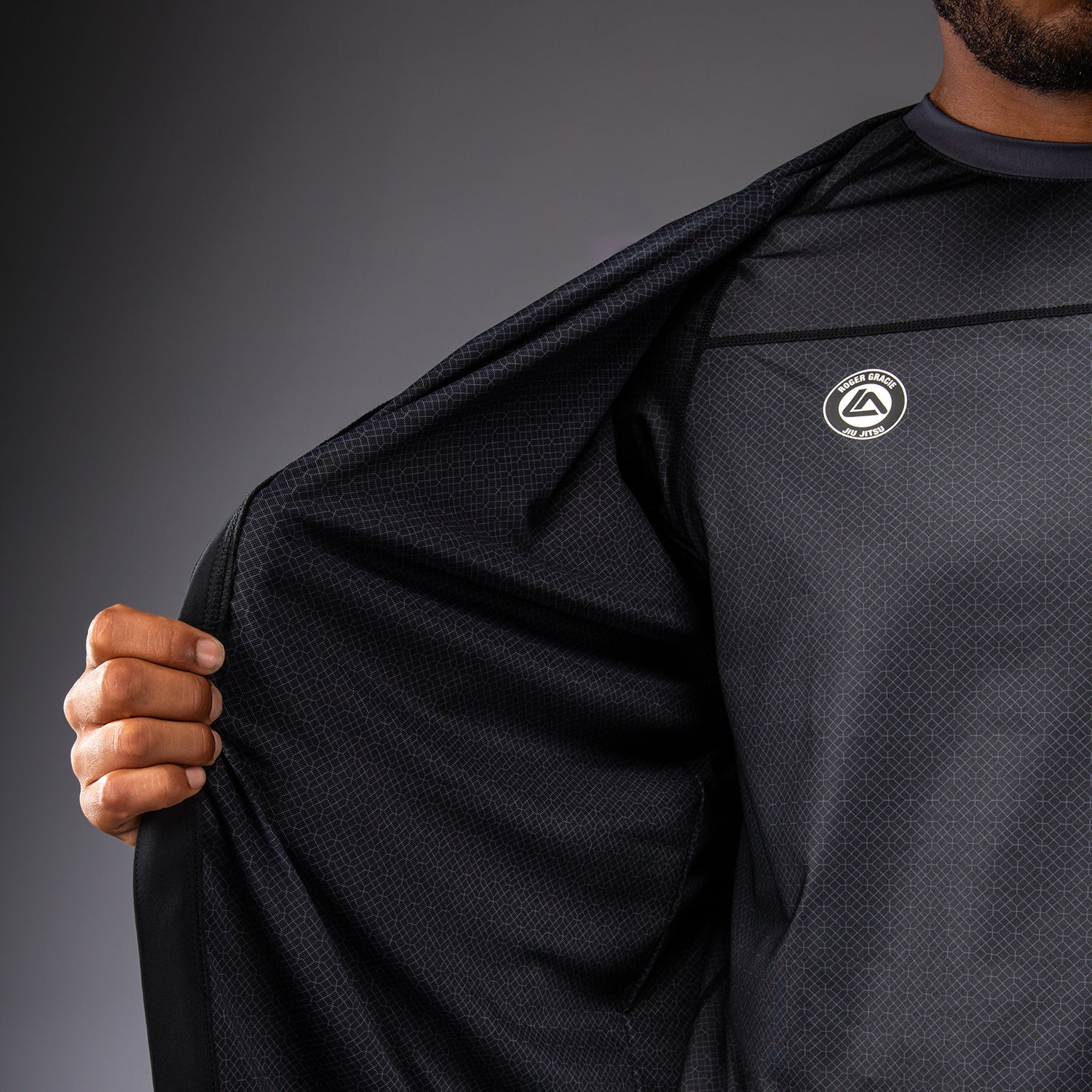 venum-x-roger-gracie-academy-trackjacke-schwarz image 7