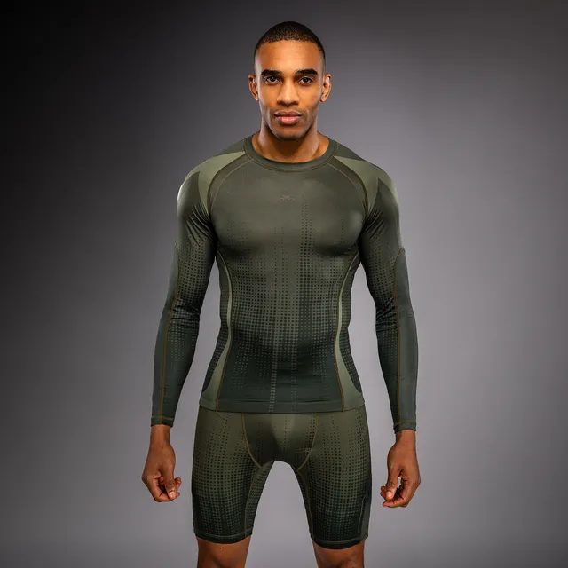 venum-stealth-langarm-rashguard-herren-khaki-dunkelgr-n image 1