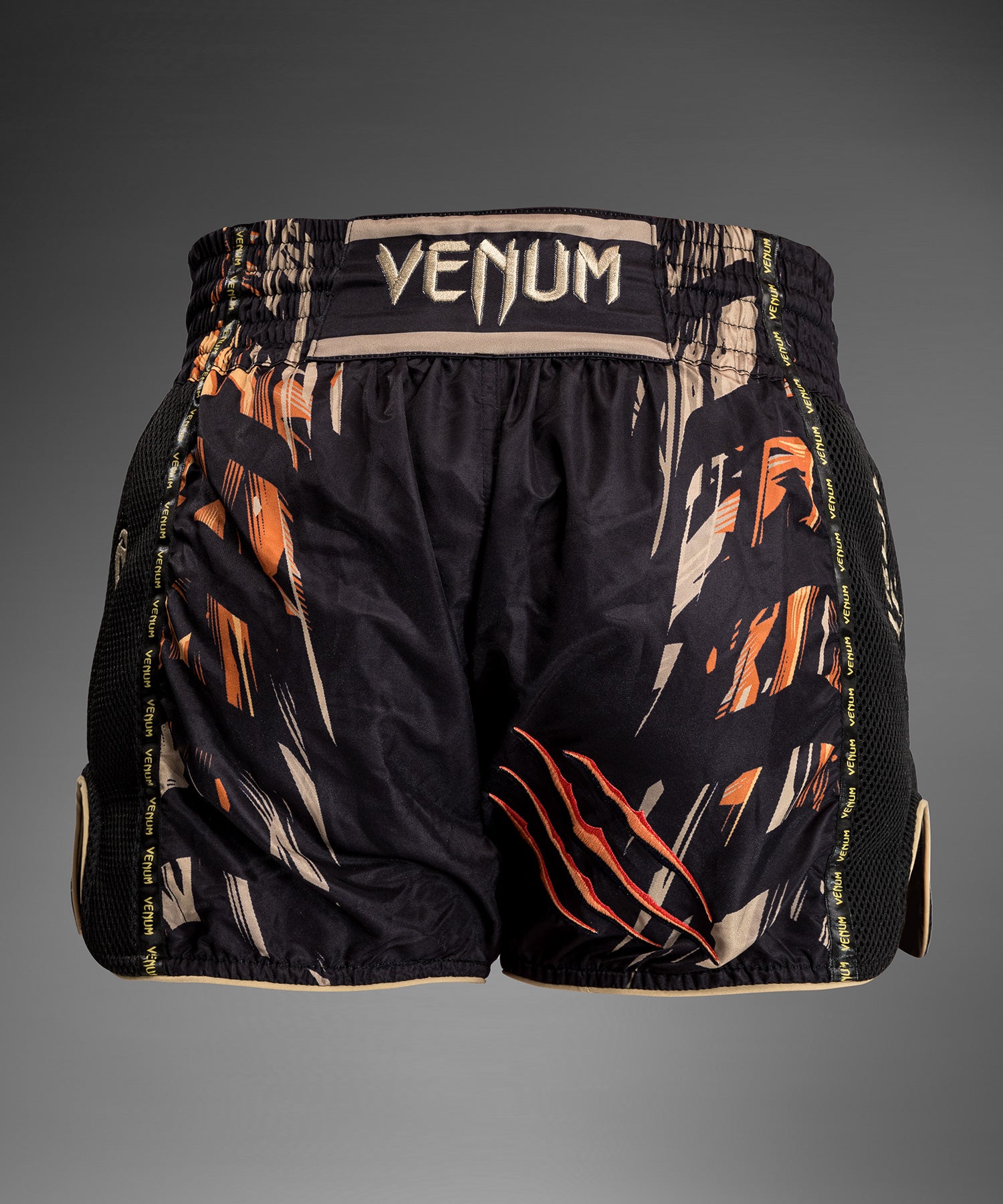 venum-tiger-muay-thai-shorts-schwarz-neonorange image 3