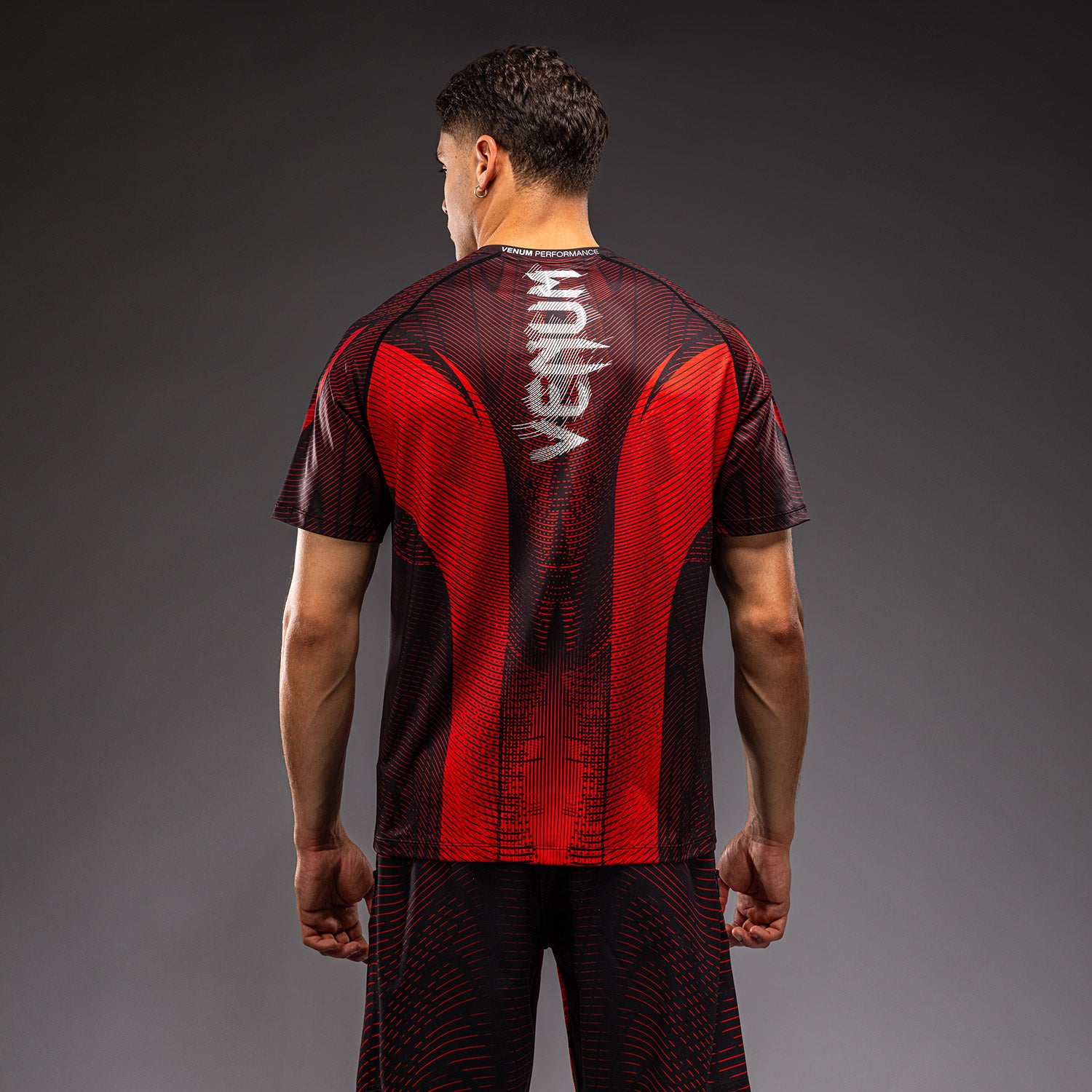 venum-galactic-3-0-dry-tech-t-shirt-herren-rot-silber image 4