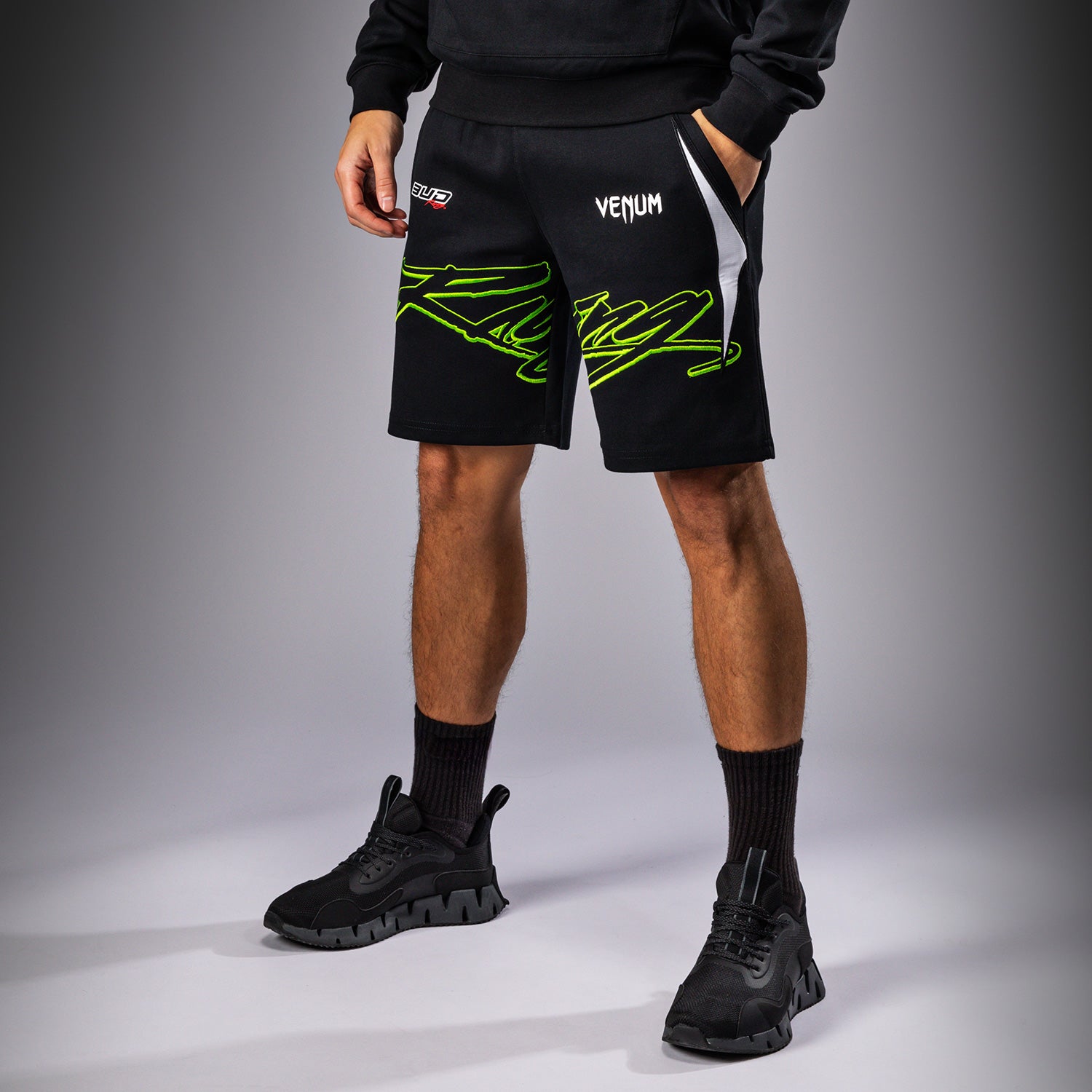 venum-x-bud-racing-baumwoll-shorts-herren-schwarz-wei-limettengr-n image 3