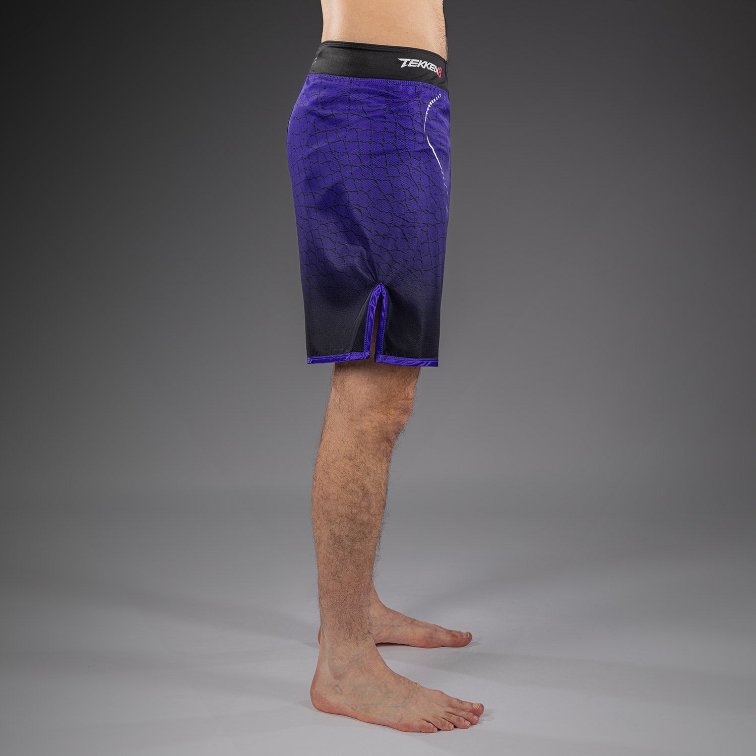 venum-x-tekken-8-fightshorts-kazuya-schwarz-lila-herren image 2
