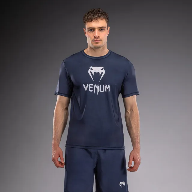 venum-classic-dry-tech-t-shirt-marineblau-wei-herren image 1