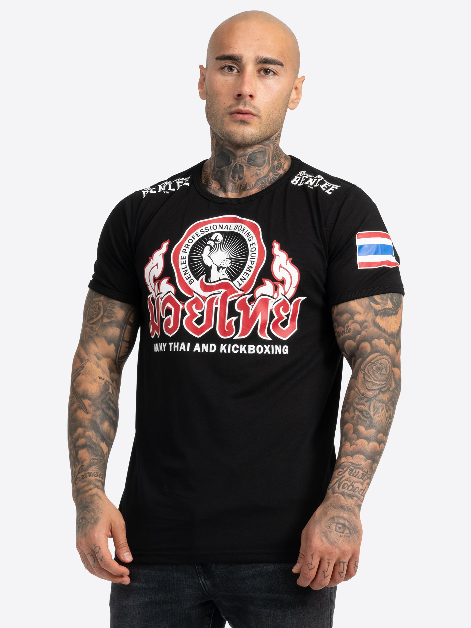 benlee-thailand-herren-t-shirt-thai-print-aus-baumwolle-slim-fit image 1