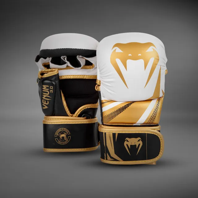 venum-challenger-3-0-mma-sparringhandschuhe-wei-schwarz-gold image 1