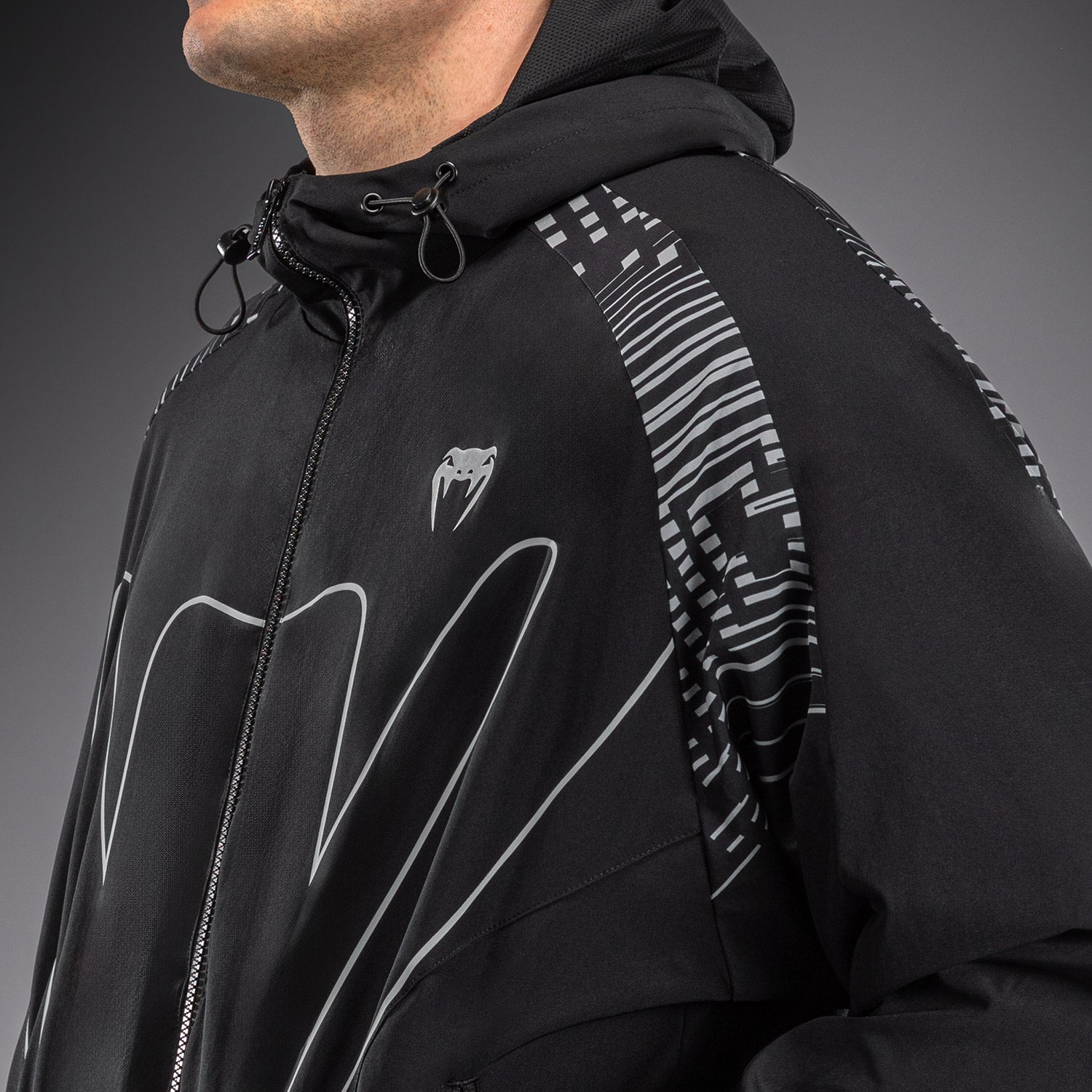 venum-midnight-fury-trainingsjacke-herren-mitternachtsblau-grau-silber image 7