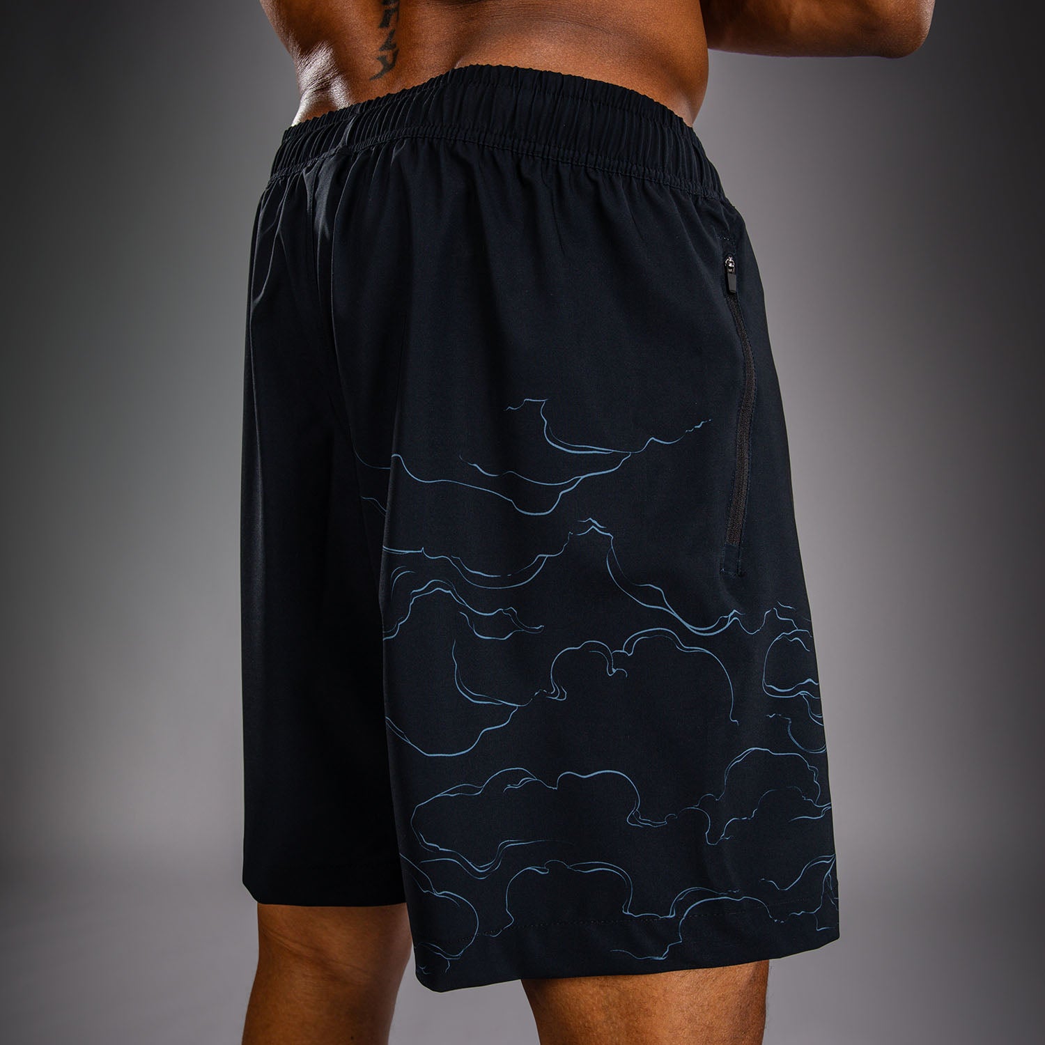venum-thunder-dragon-trainingsshorts-schwarz-grau-kupfer image 7