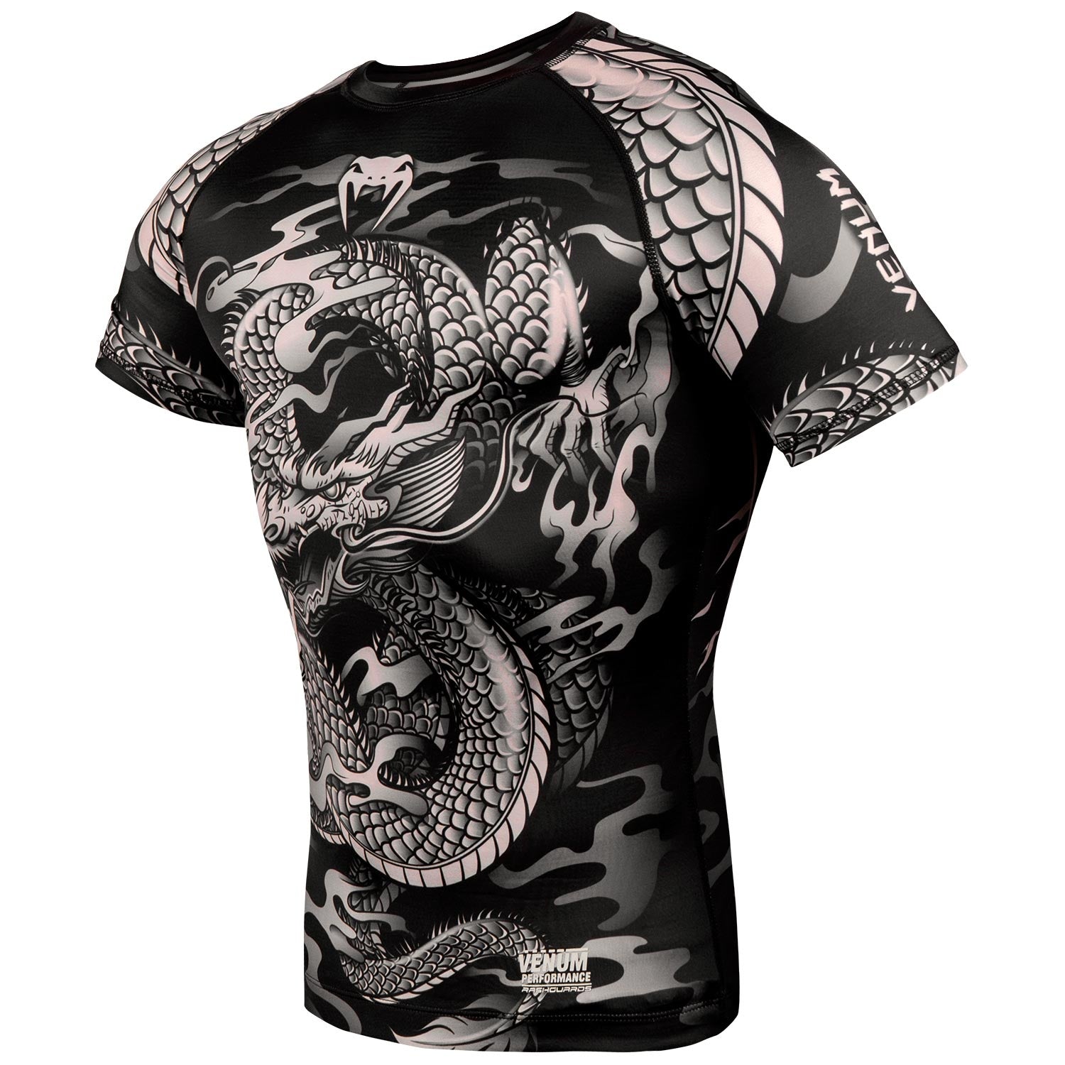 venum-dragon-s-flight-rashguard-kurzarm-schwarz-sand image 2
