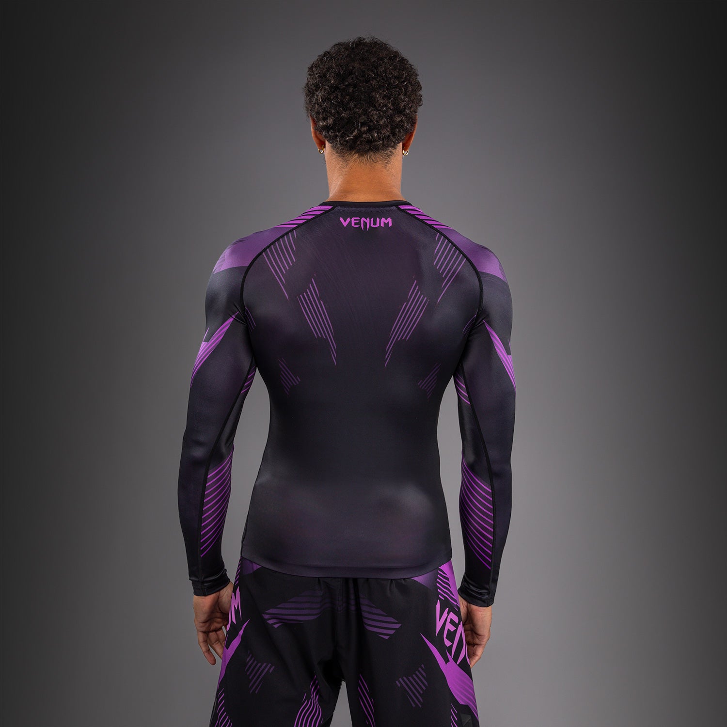 venum-no-gi-6-0-langarm-rashguard-herren-schwarz-lila image 4