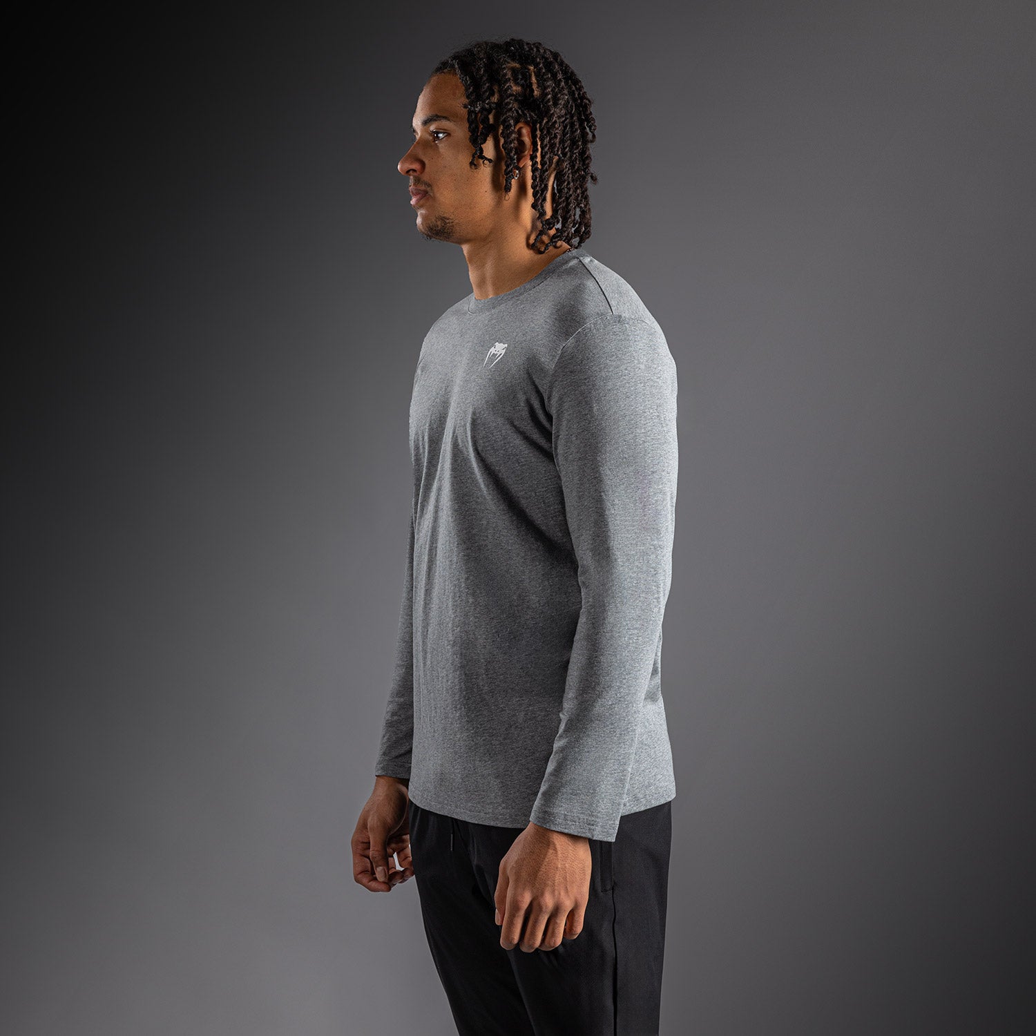 venum-lineup-langarm-t-shirt-f-r-herren-m-lange-grau-wei image 2
