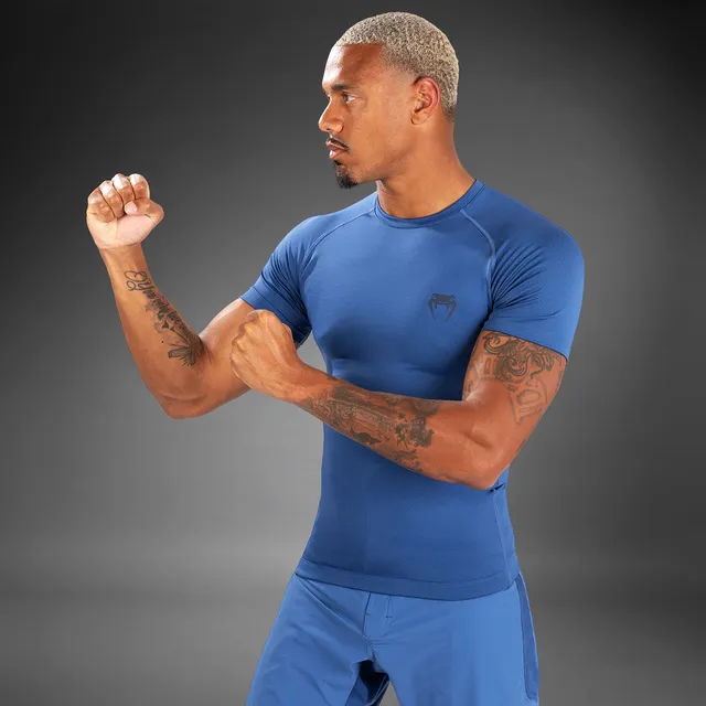 venum-contender-herren-kurzarm-rashguard-blau image 1