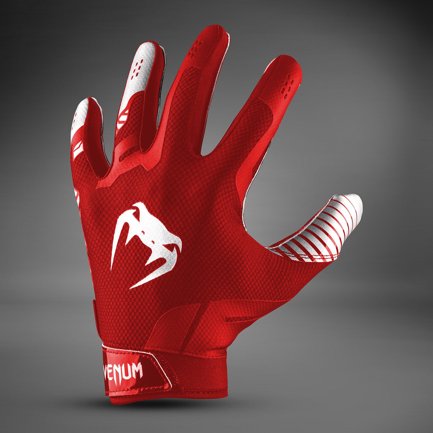 venum-elite-football-handschuhe-rot-silber image 4