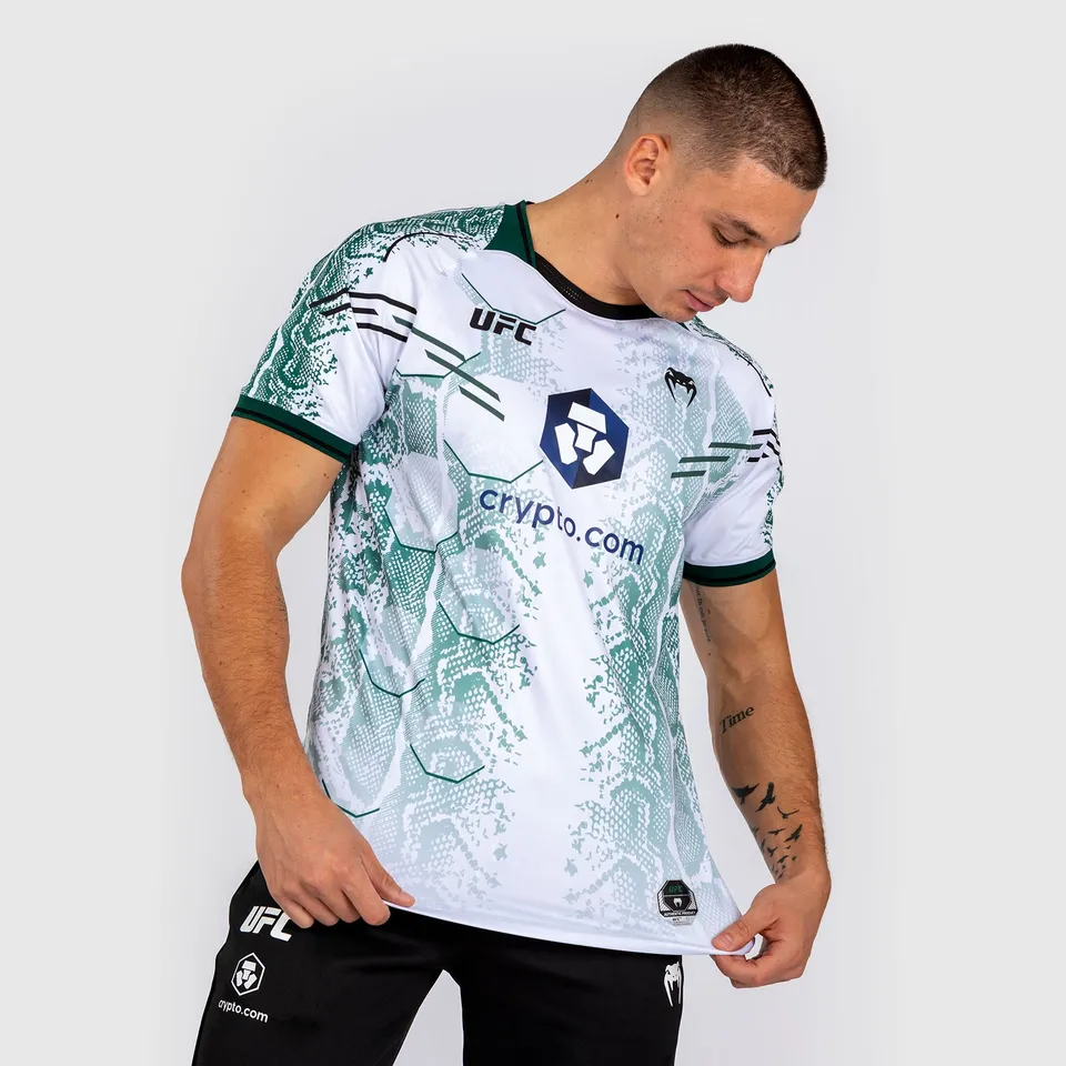 ufc-adrenaline-by-venum-authentic-fight-night-trikot-emerald-edition-wei-gr-n image 1