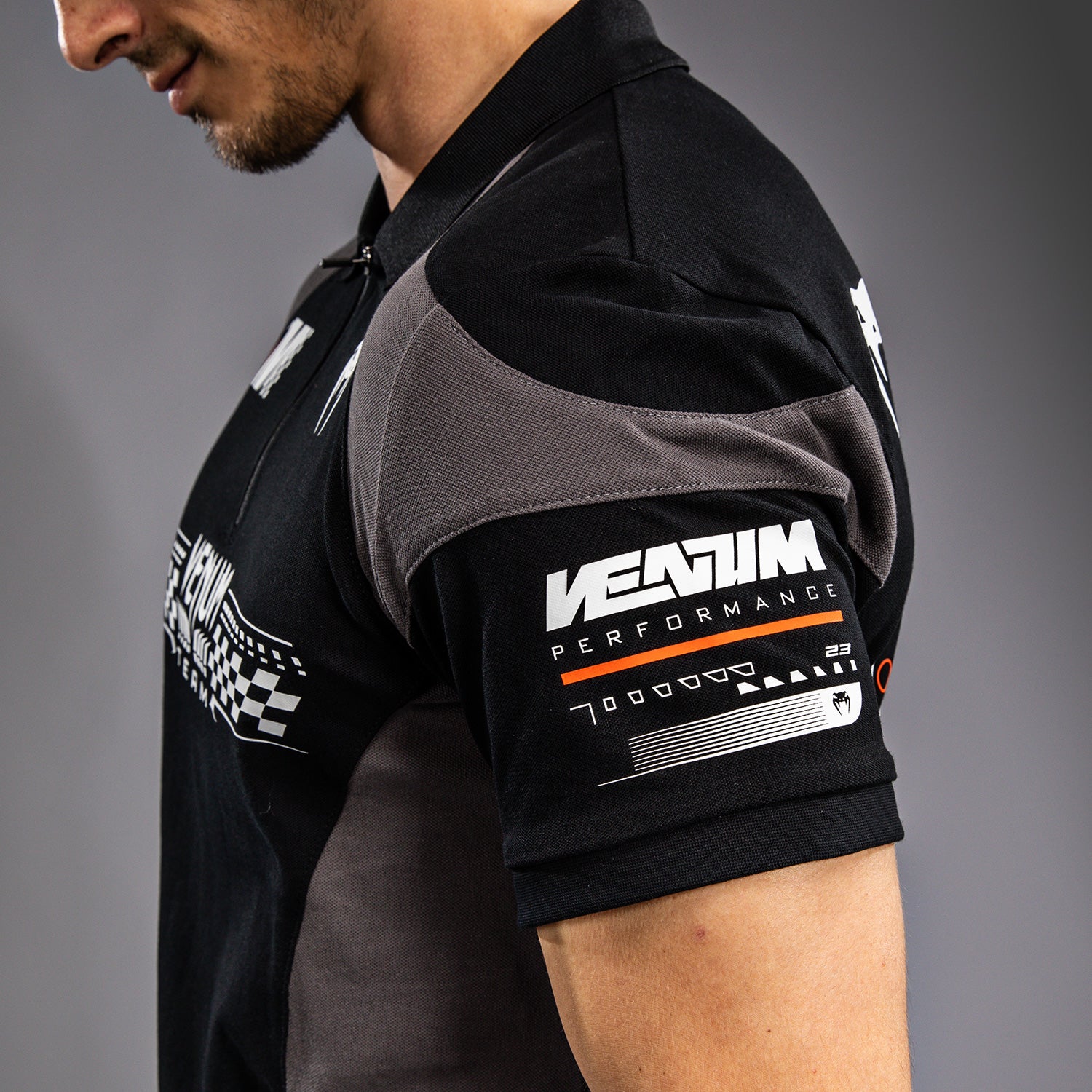 venum-motorsport-baumwoll-polo-tiefschwarz-herren image 6