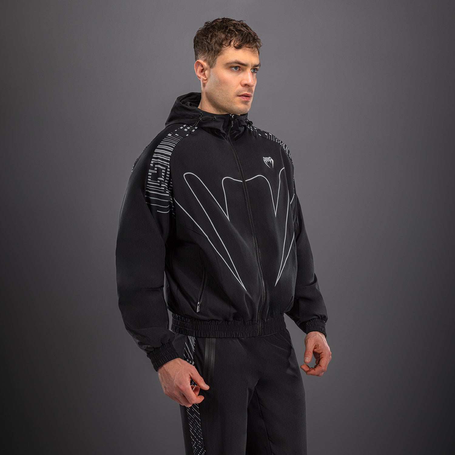 venum-midnight-fury-trainingsjacke-herren-mitternachtsblau-grau-silber image 4