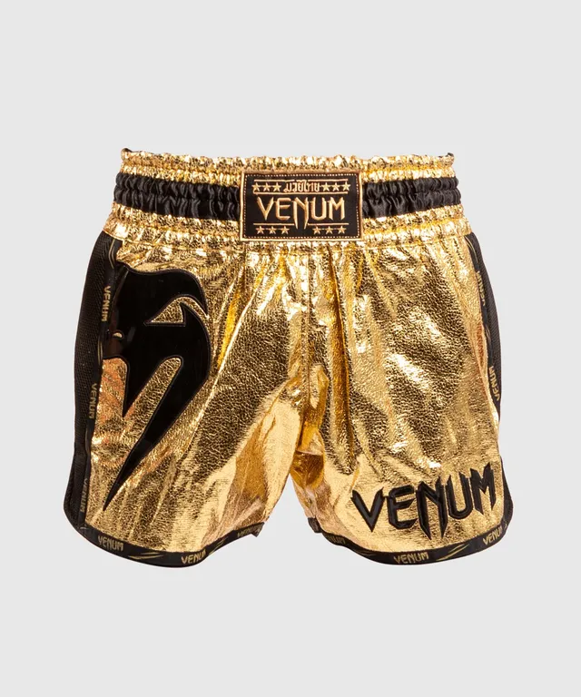 venum-giant-foil-muay-thai-shorts-gold-schwarz-thaibox-shorts image 1