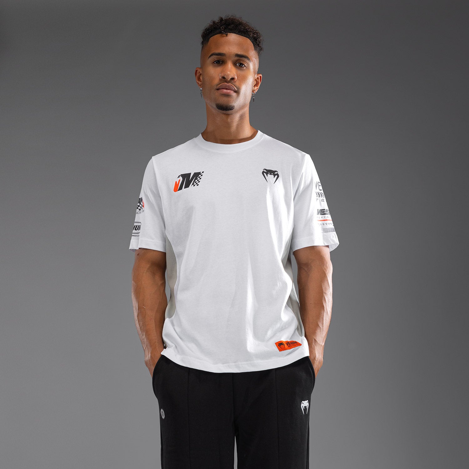 venum-motorsport-t-shirt-schnee-wei image 1