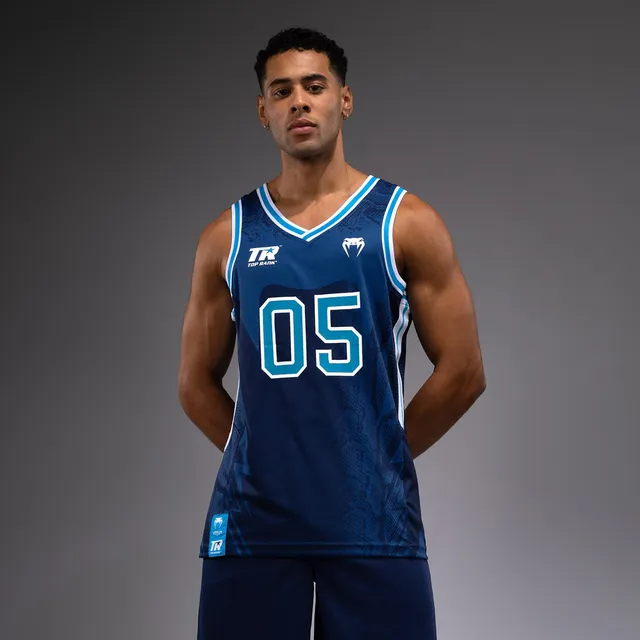 venum-x-top-rank-original-herren-basketballtrikot-marineblau image 1