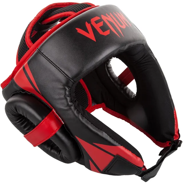 venum-challenger-open-face-kopfschutz-schwarz-rot image 1