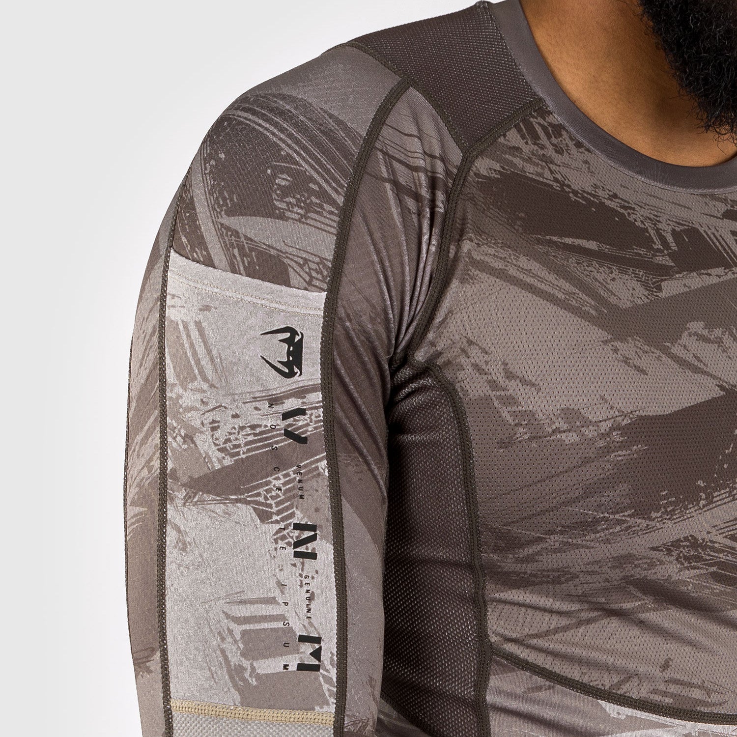 venum-electron-3-0-rashguard-langarm-herren-sand image 6