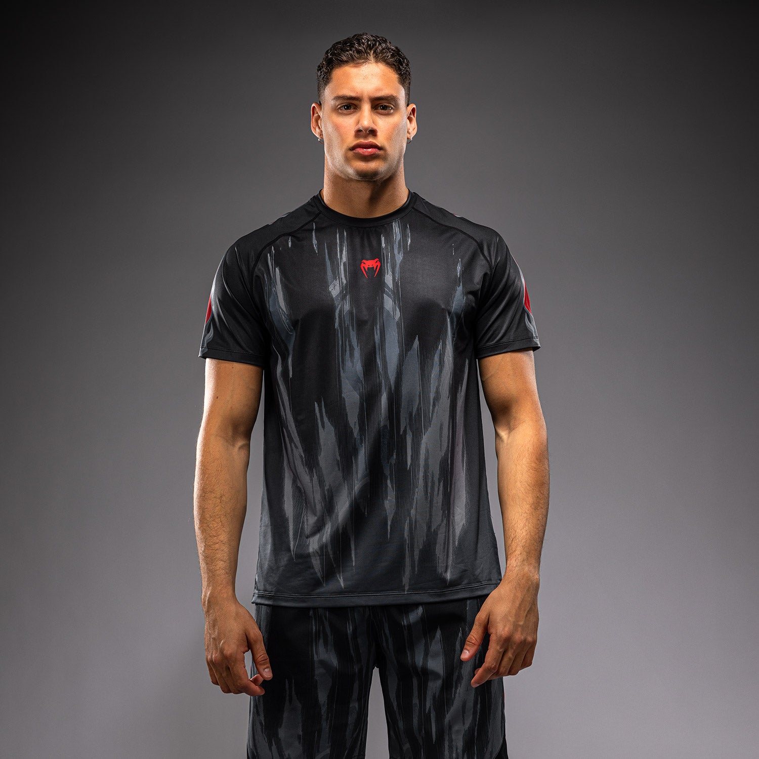 venum-demon-dry-tech-t-shirt-schwarz-grau image 1
