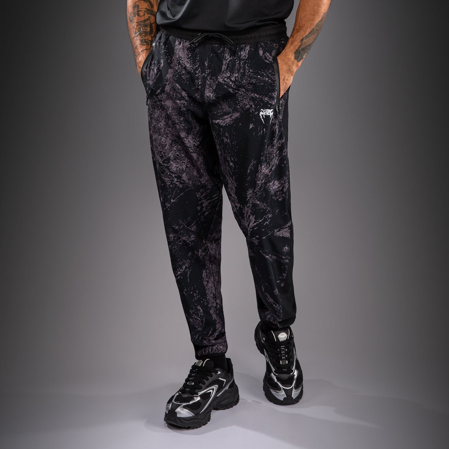 venum-rage-workout-jogginghose-schwarz-grau-herren image 3