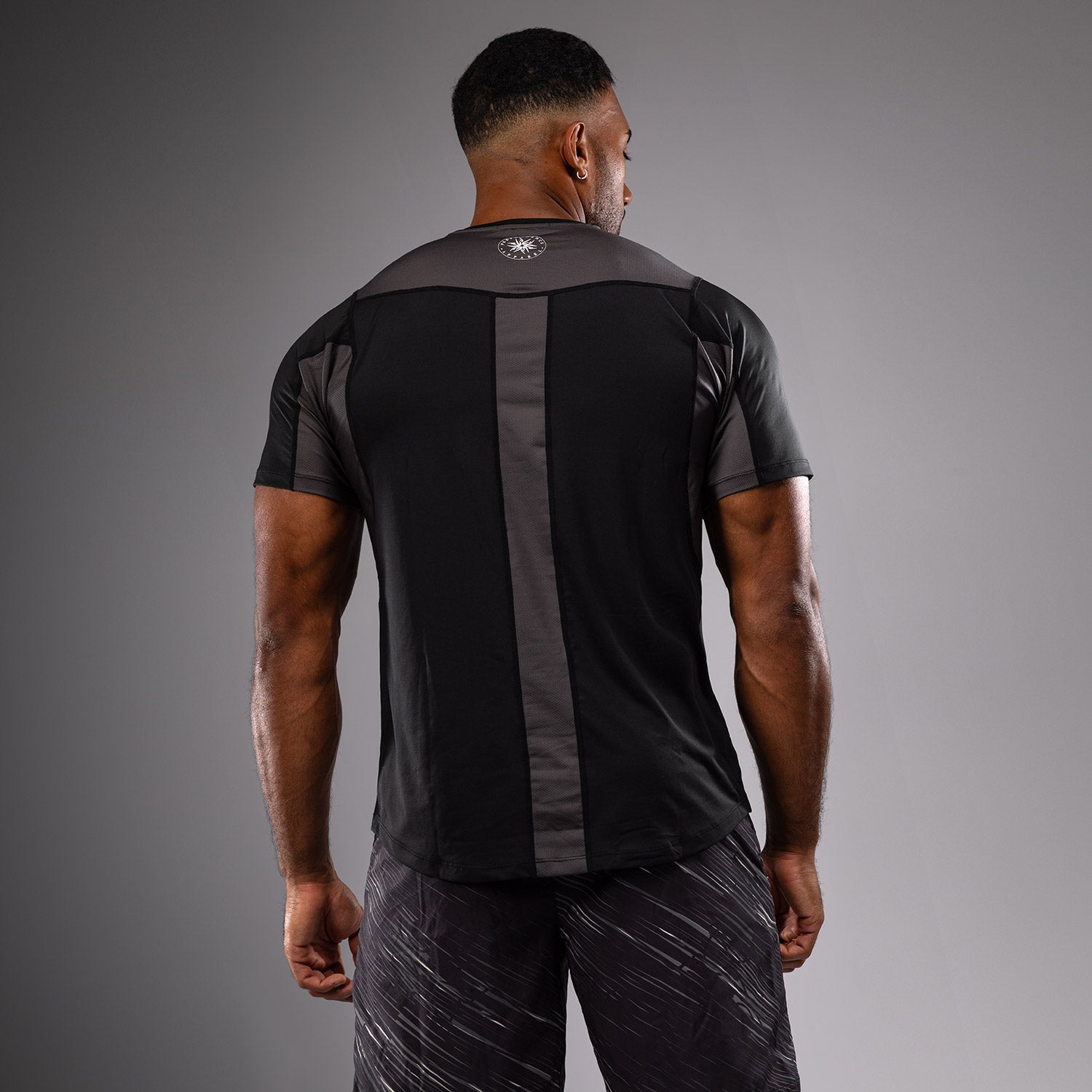 venum-rapid-dry-tech-t-shirt-schwarz-sturmgrau image 3