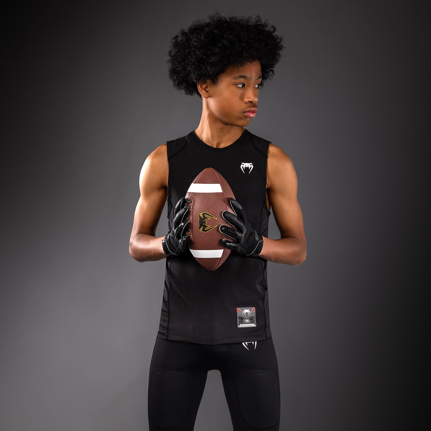venum-elite-fu-ball-kompressionsshirt-kinder-rmellos-schwarz image 7