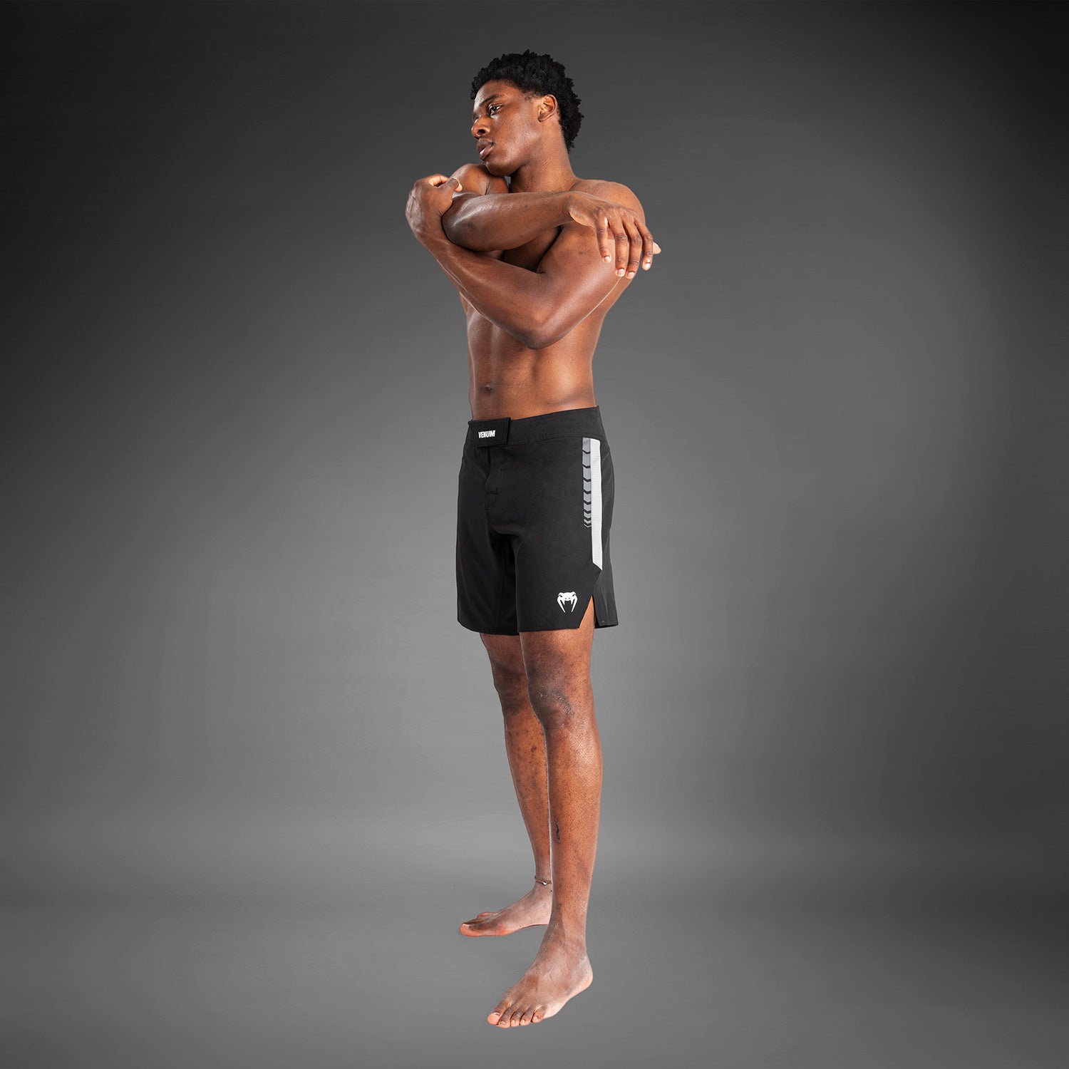 venum-tempest-herren-kampfshorts-schwarz-grau image 8