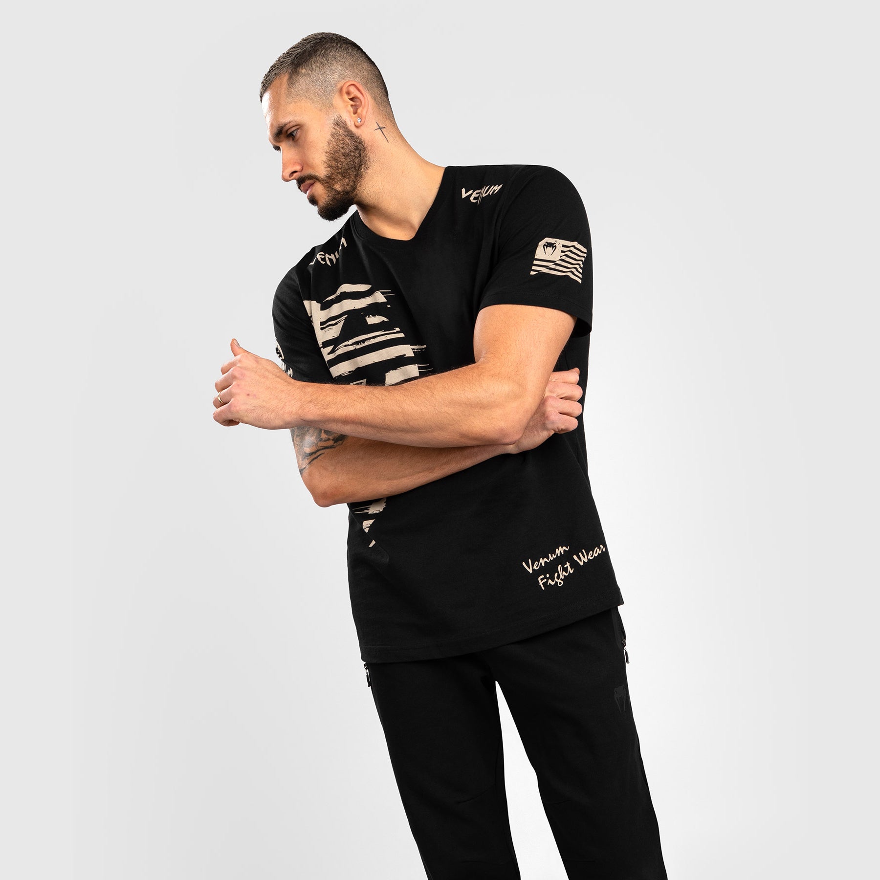 venum-giant-usa-t-shirt-regular-fit-schwarz image 4
