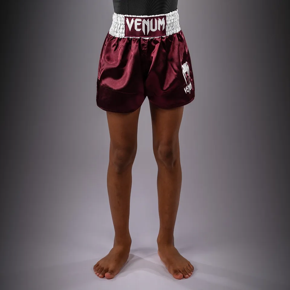 venum-classic-muay-thai-shorts-f-r-kinder-burgunder image 1