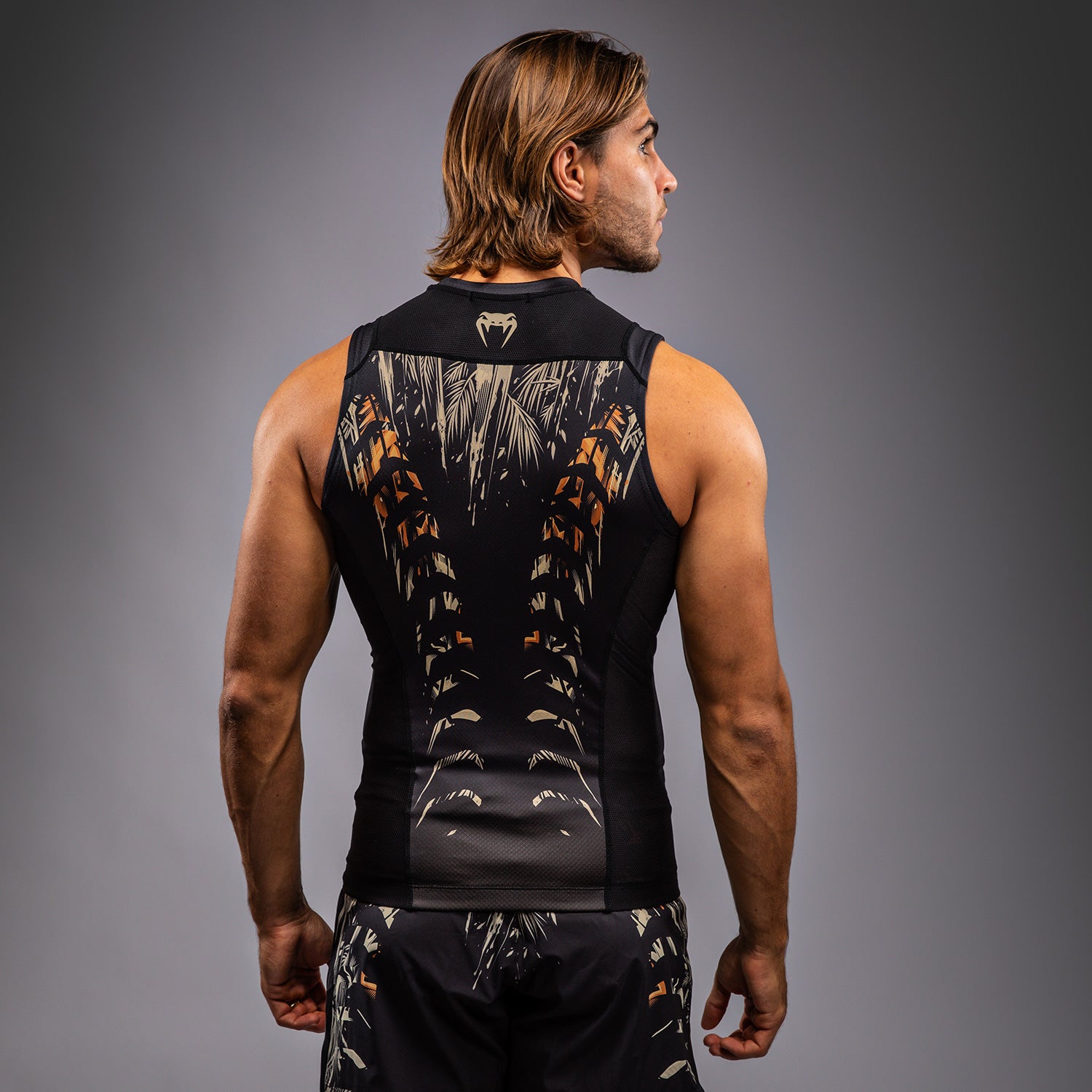 venum-tiger-herren-rmelloses-rashguard-schwarz-neonorange image 4