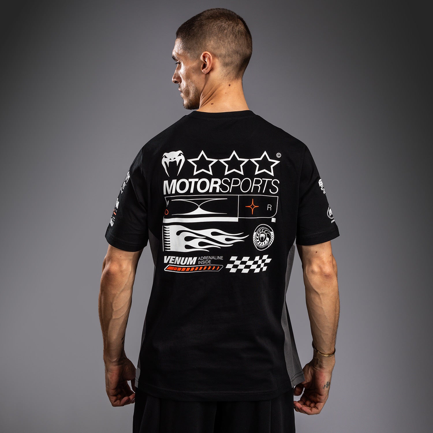 venum-motorsport-t-shirt-tiefschwarz image 2