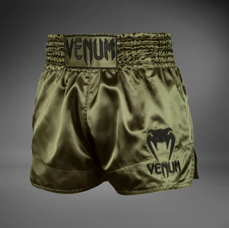 venum-classic-muay-thai-shorts-khaki-schwarz-damen image 1