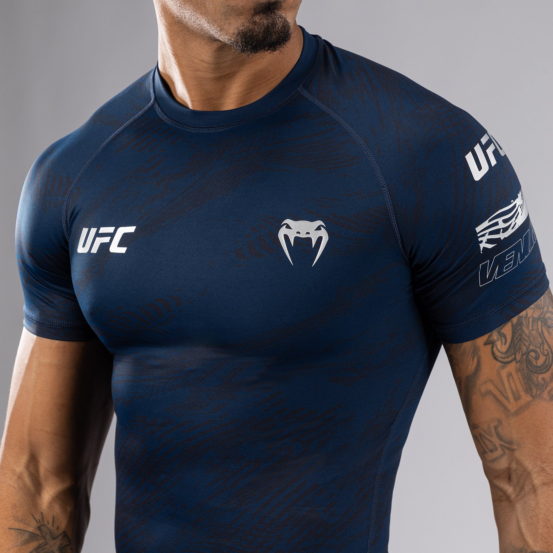 ufc-fusion-by-venum-fight-week-performance-rashguard-herren-kurzarm-ozeanblau image 5