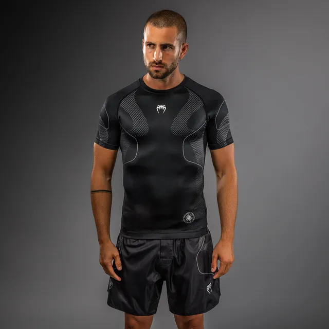 venum-nexus-kurzarm-rashguard-schwarz-silber-f-r-herren image 1