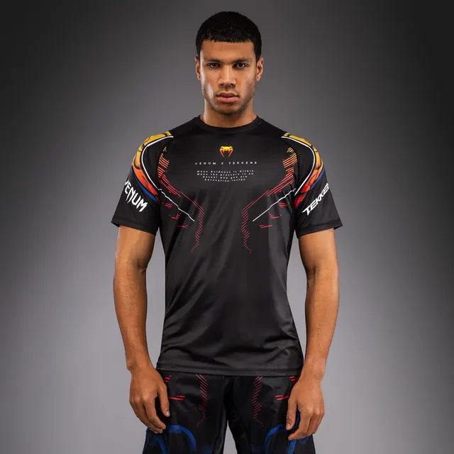 venum-x-tekken-8-dry-tech-t-shirt-yoshimitsu-herren-schwarz-orange image 1