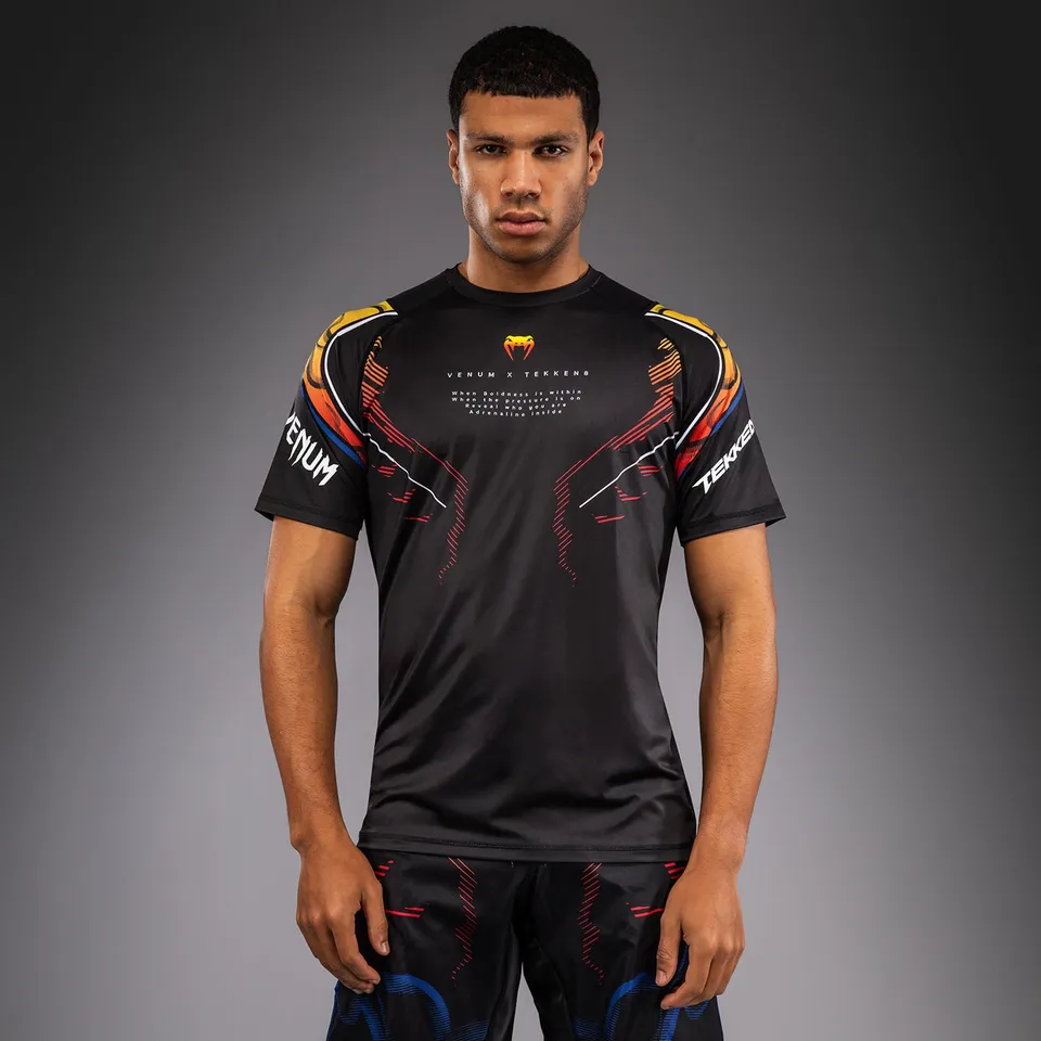 venum-x-tekken-8-dry-tech-t-shirt-yoshimitsu-herren-schwarz-orange image 1