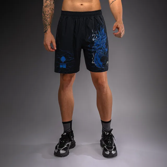 venum-thunder-dragon-trainingsshorts-schwarz-k-nigsblau image 1