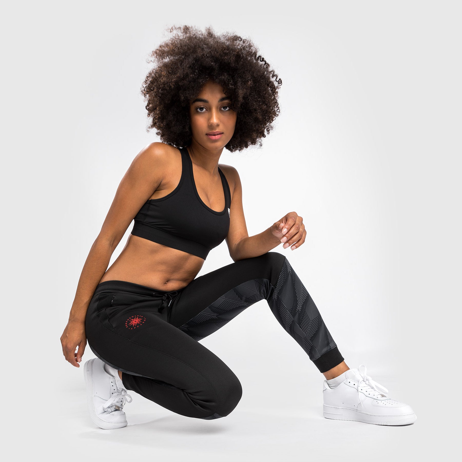 venum-phantom-jogginghose-damen-joggers-schwarz-rot image 4