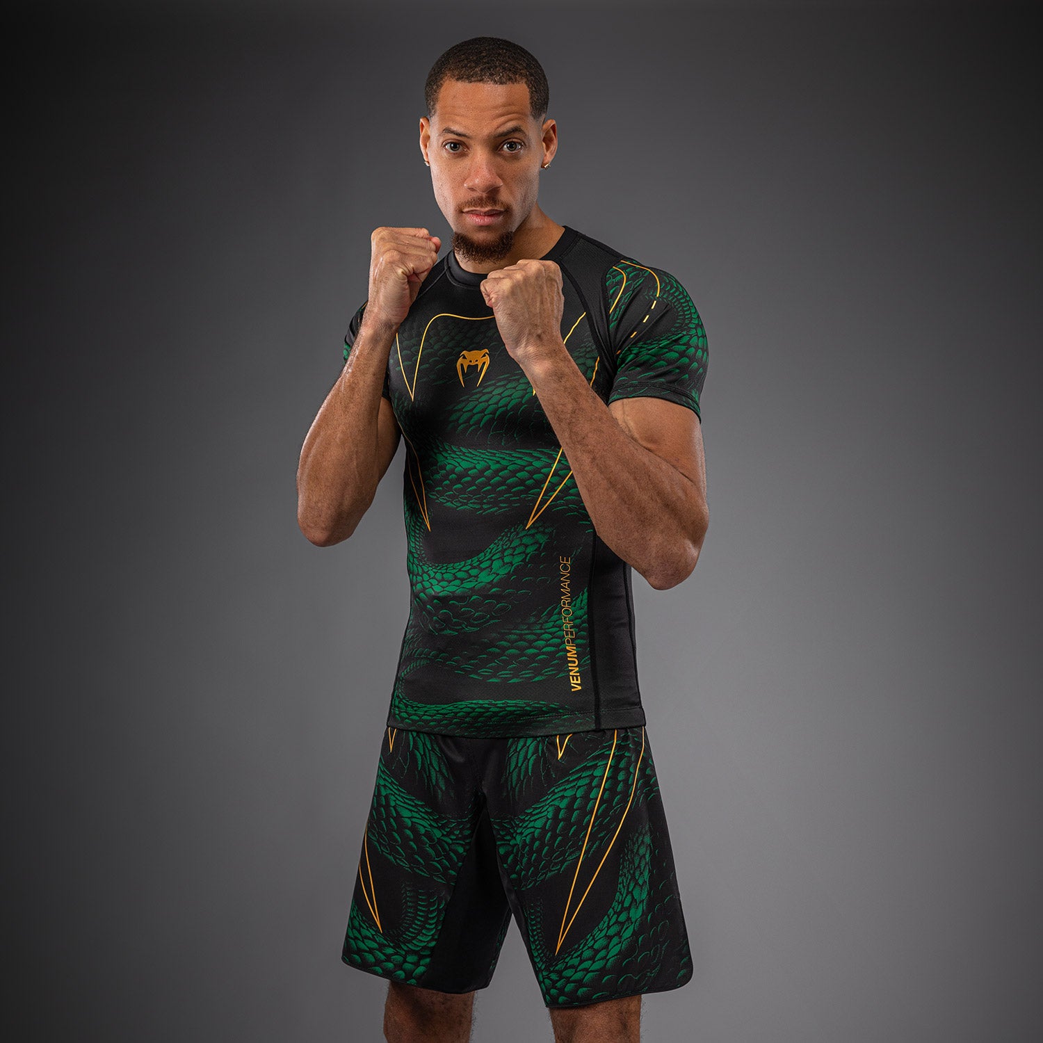 venum-matupa-kurzarm-rashguard-schwarz-gr-n-gold image 2