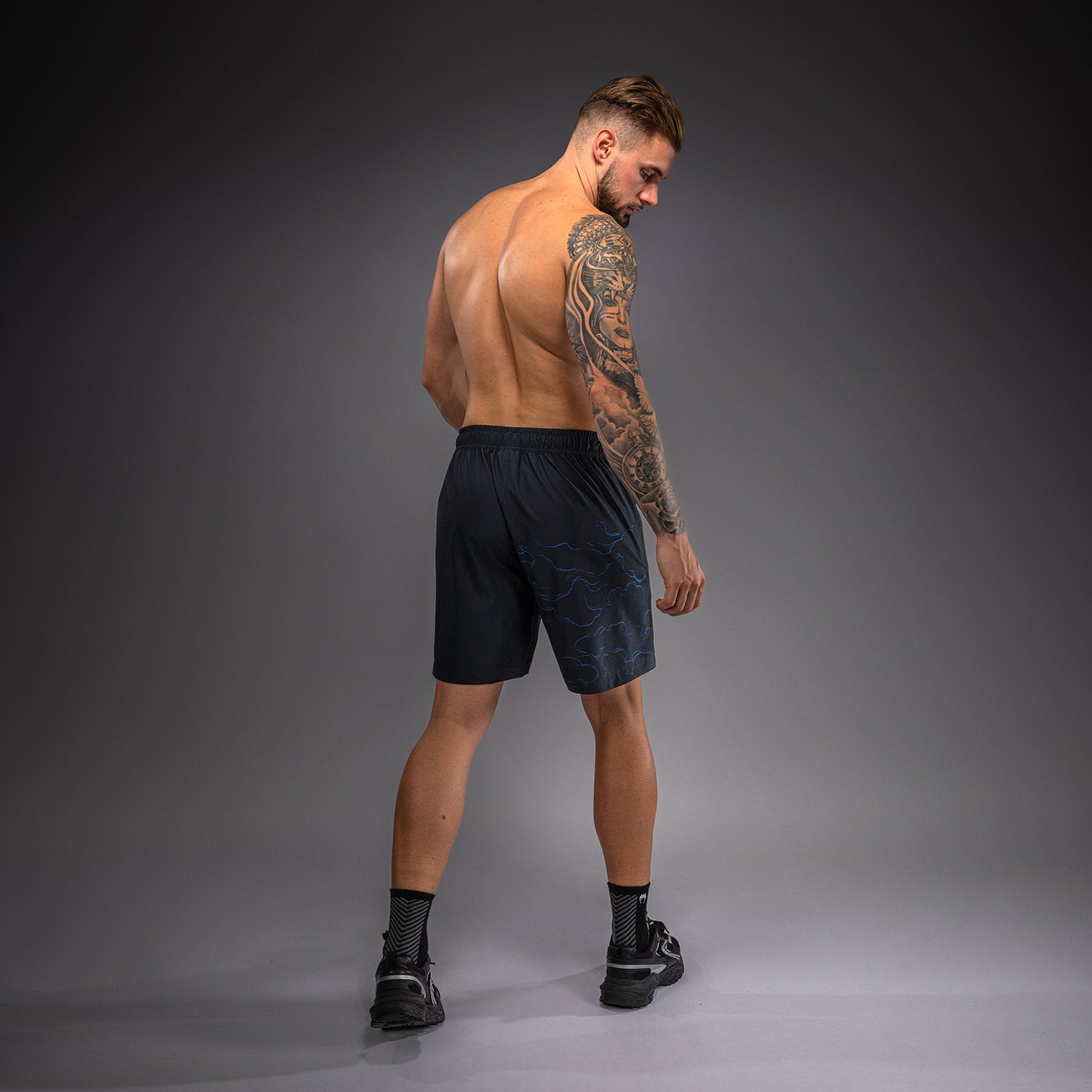 venum-thunder-dragon-trainingsshorts-schwarz-k-nigsblau image 5