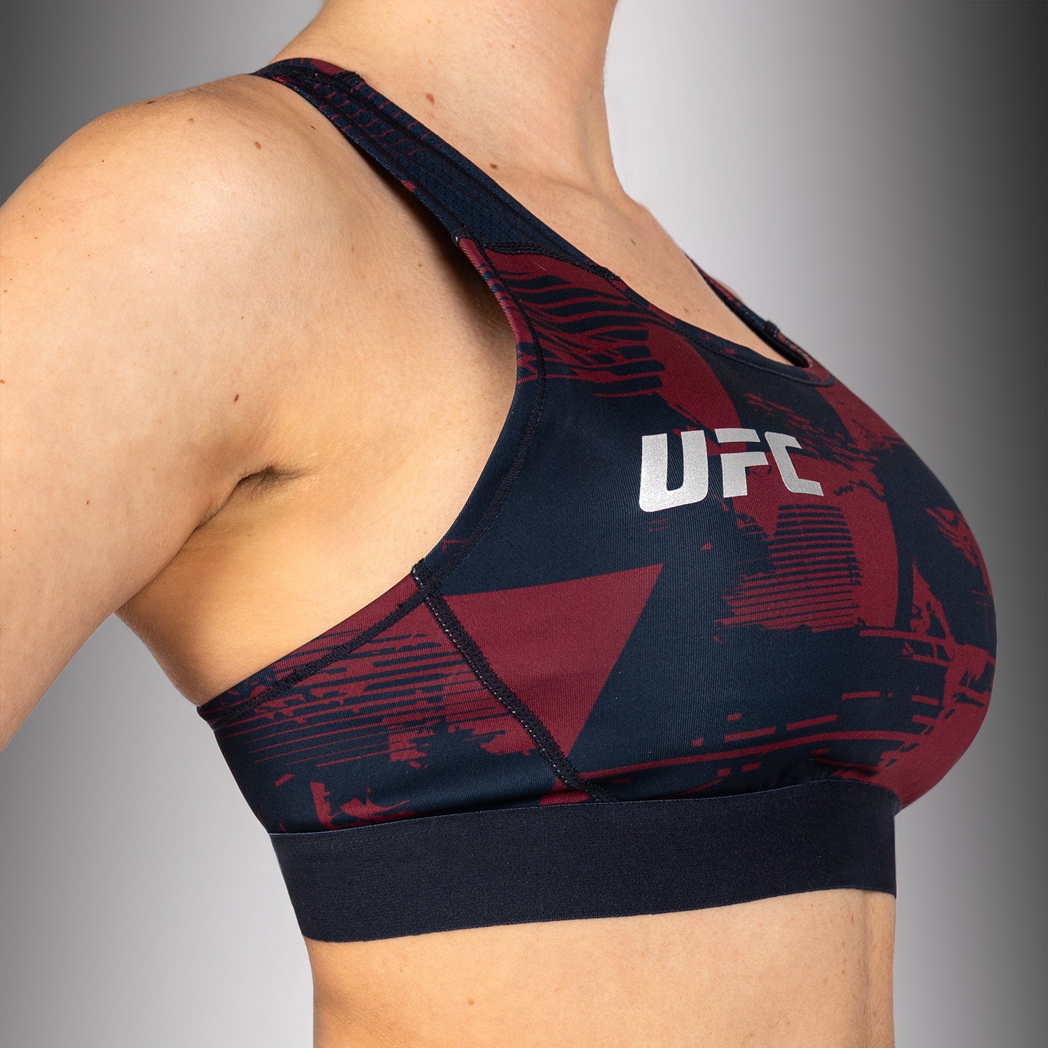 ufc-zenith-by-venum-authentic-fight-week-sport-bh-damen-marineblau-burgunderrot- image 5