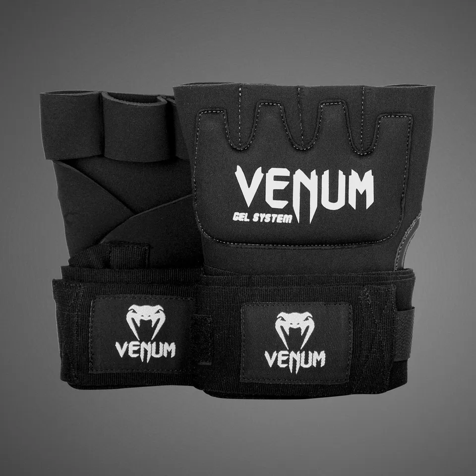 venum-gel-kontact-handschuh-wraps-schwarz image 1