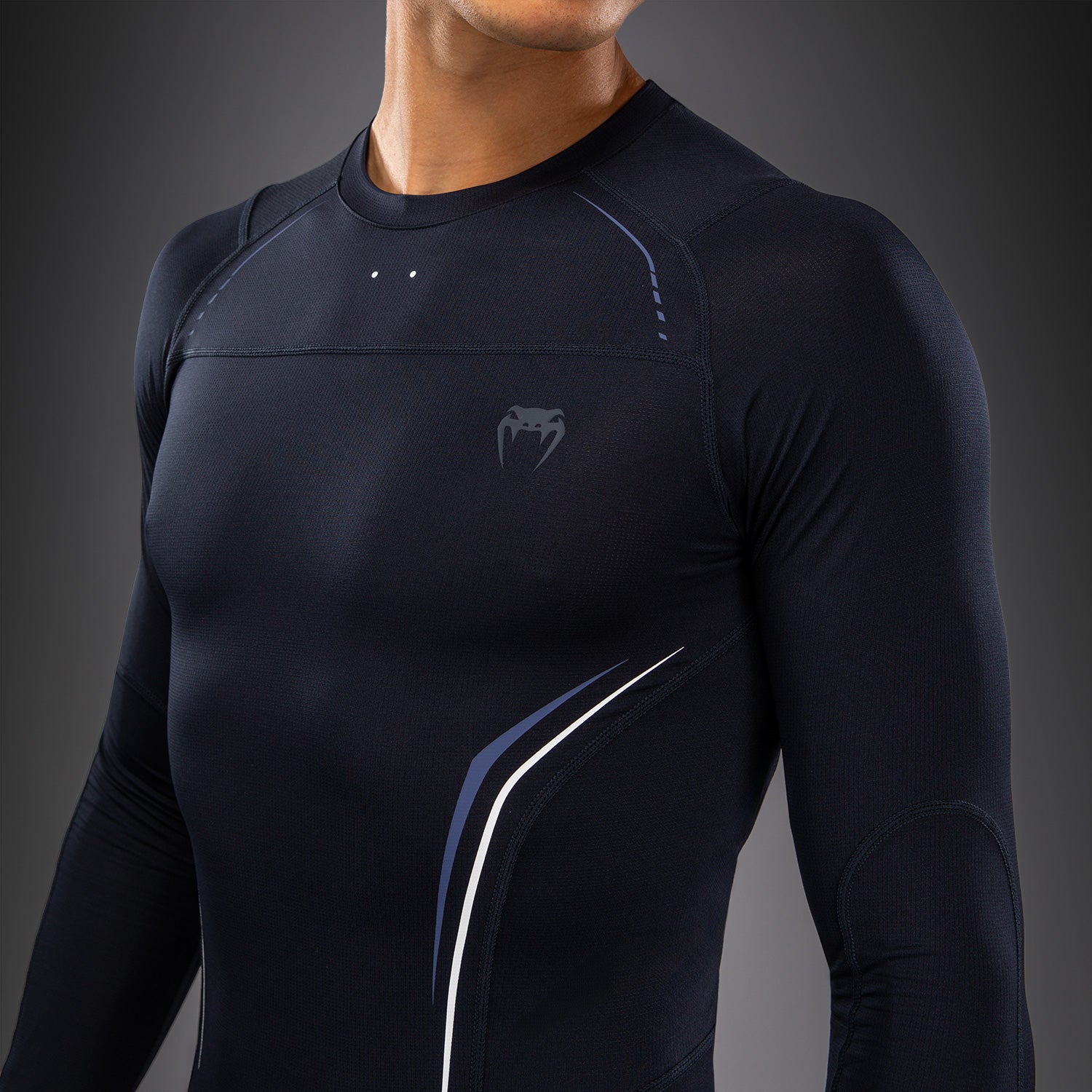 venum-g-core-langarm-rashguard-herren-marineblau-wei image 5